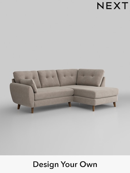 Boucle Chenille/Light Natural Wilson Buttoned Back (H34317) | £1,675