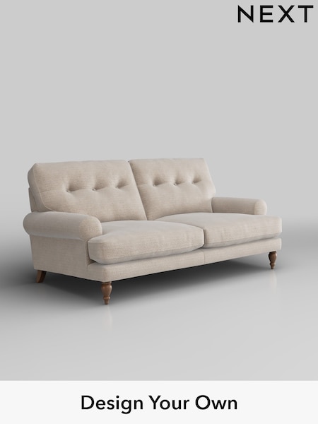 Boucle Chenille/Oyster Erin Buttoned Back Deep Sit (H34324) | £1,275