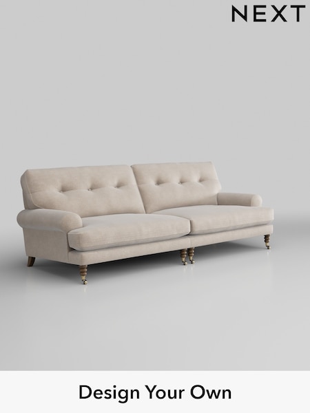 Boucle Chenille/Oyster Erin Buttoned Back Deep Sit (H34324) | £1,475