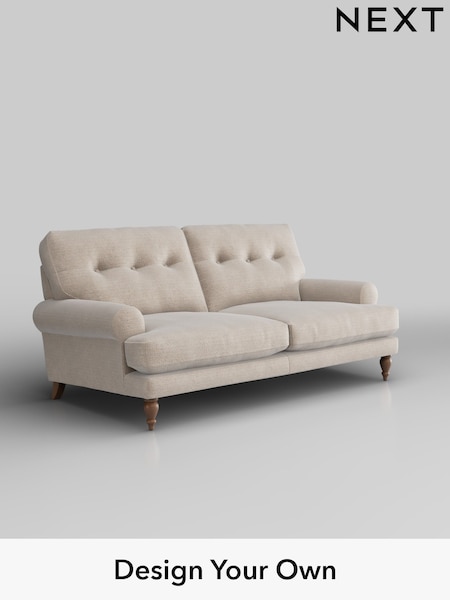 Boucle Chenille/Oyster Erin Buttoned Back Deep Relaxed Sit (H34325) | £1,325