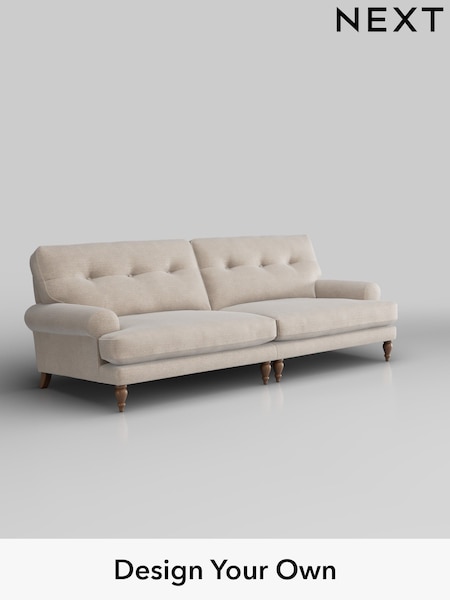 Boucle Chenille/Oyster Erin Buttoned Back Deep Relaxed Sit (H34325) | £1,525