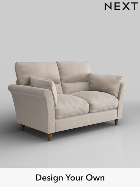 Boucle Chenille/Oyster Hartley Highback Relaxed Sit (H34326) | £1,125