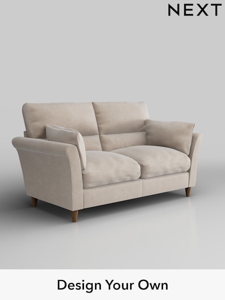 Boucle Chenille/Oyster Hartley Highback Relaxed Sit (H34326) | £1,225