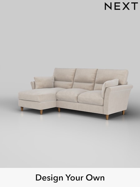 Boucle Chenille/Oyster Hartley Highback Relaxed Sit (H34326) | £1,950