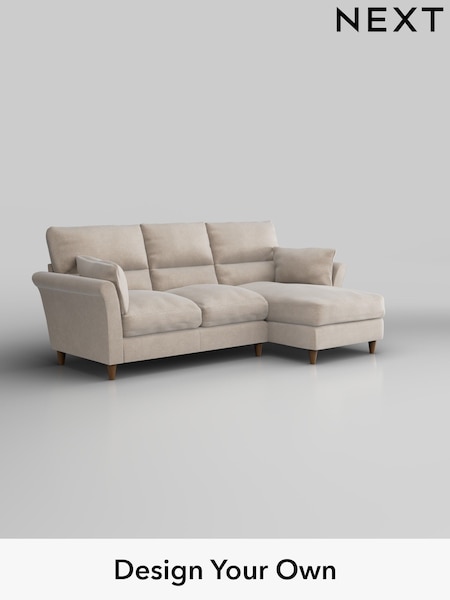 Boucle Chenille/Oyster Hartley Highback Relaxed Sit (H34326) | £1,950