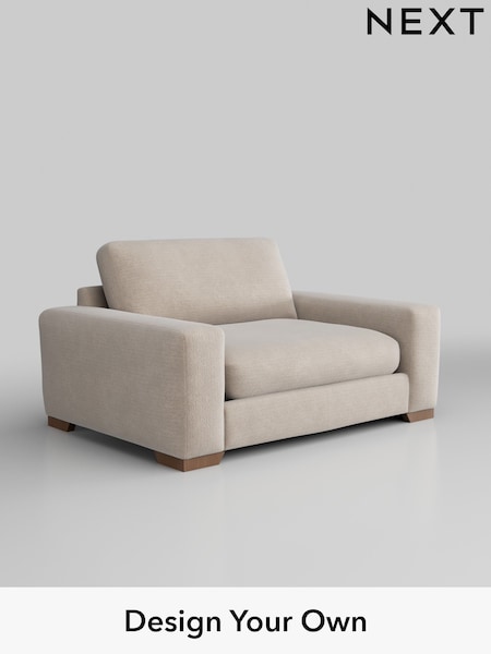 Boucle Chenille/Oyster Houghton Deep Relaxed Sit (H34328) | £1,225