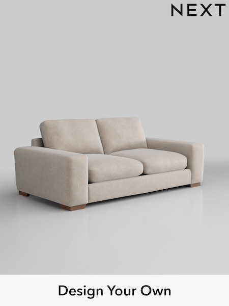 Boucle Chenille/Oyster Houghton Deep Relaxed Sit (H34328) | £1,425