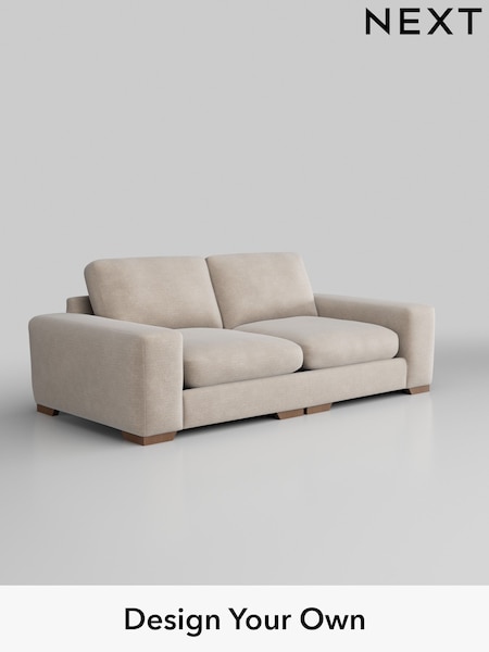 Boucle Chenille/Oyster Houghton Deep Relaxed Sit (H34328) | £1,525