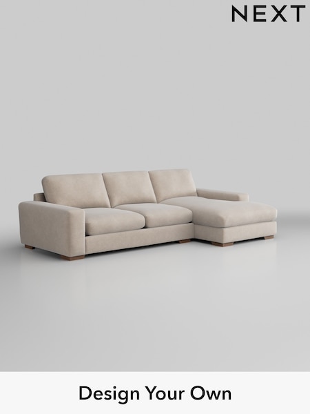 Boucle Chenille/Oyster Houghton Deep Relaxed Sit (H34328) | £2,325