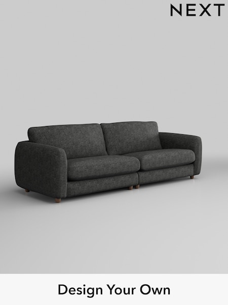 Boucle Weave Easy Clean/Charcoal Grey Aiden (H34335) | £1,325