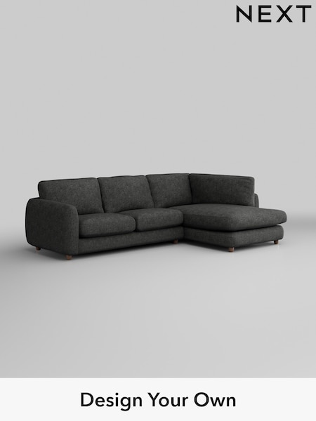 Boucle Weave Easy Clean/Charcoal Grey Aiden (H34335) | £1,725