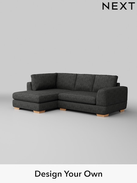 Boucle Weave Easy Clean/Charcoal Grey Clayton (H34342) | £1,625