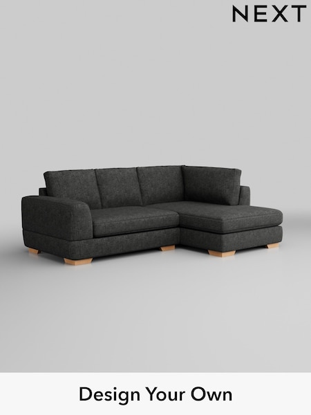 Boucle Weave Easy Clean/Charcoal Grey Clayton (H34342) | £1,625