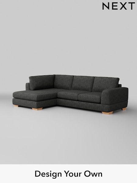 Boucle Weave Easy Clean/Charcoal Grey Clayton (H34342) | £1,725