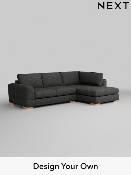 Boucle Weave Easy Clean/Charcoal Grey Clayton (H34342) | £1,725