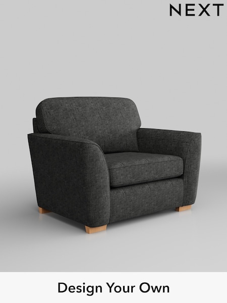 Boucle Weave Easy Clean/Charcoal Grey Malvern (H34343) | £625