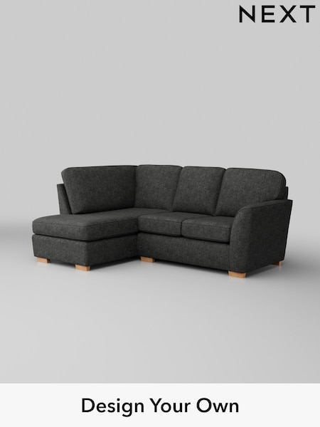Boucle Weave Easy Clean/Charcoal Grey Malvern (H34343) | £1,250