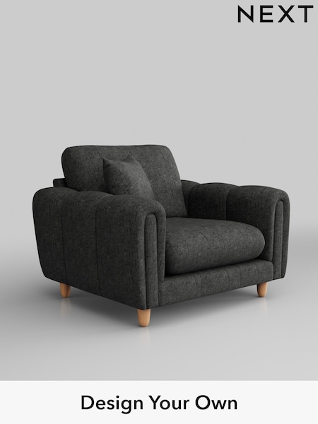 Boucle Weave Easy Clean/Charcoal Grey Odella (H34344) | £875