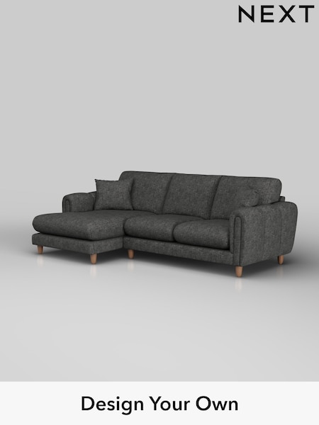 Boucle Weave Easy Clean/Charcoal Grey Odella (H34344) | £1,850
