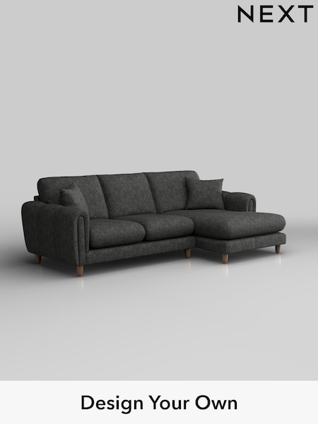 Boucle Weave Easy Clean/Charcoal Grey Odella (H34344) | £1,850