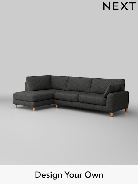 Boucle Weave Easy Clean/Charcoal Grey Campbell (H34345) | £1,875