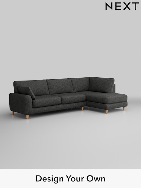 Boucle Weave Easy Clean/Charcoal Grey Campbell (H34345) | £1,875