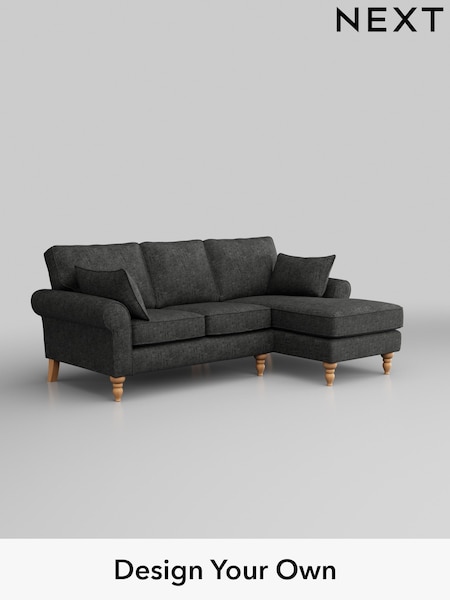 Boucle Weave Easy Clean/Charcoal Grey Mallory (H34346) | £1,350