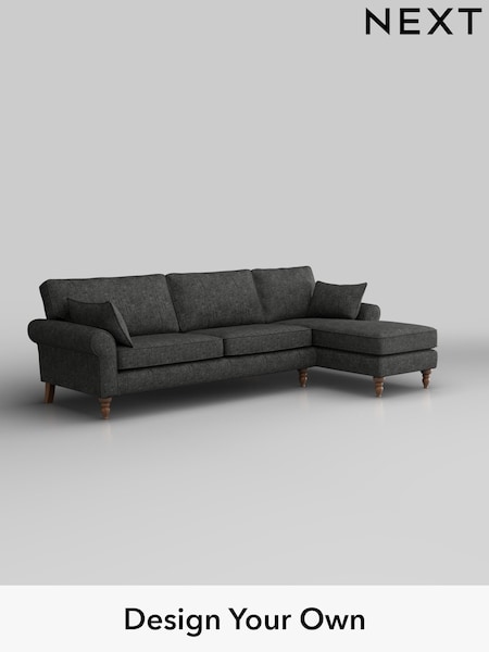 Boucle Weave Easy Clean/Charcoal Grey Mallory (H34346) | £1,450