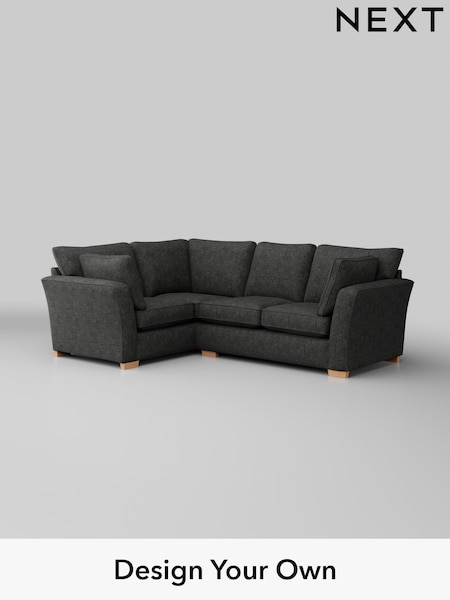 Boucle Weave Easy Clean/Charcoal Grey Heath Highback (H34347) | £1,899