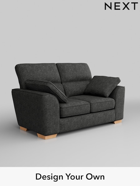 Boucle Weave Easy Clean/Charcoal Grey Stamford Highback (H34351) | £975