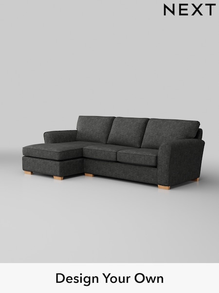 Boucle Weave Easy Clean/Charcoal Grey Michigan Ii (H34352) | £1,425