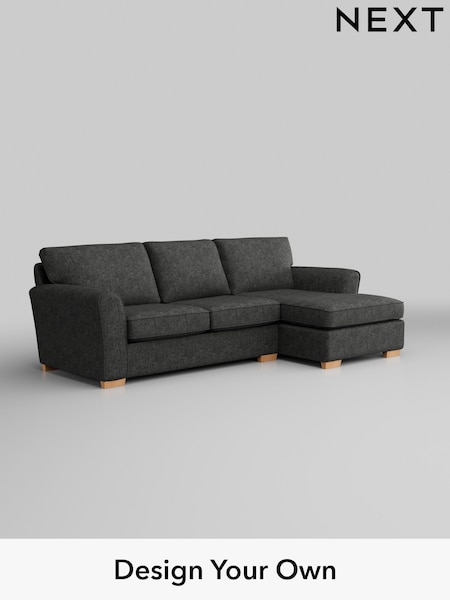 Boucle Weave Easy Clean/Charcoal Grey Michigan Ii (H34352) | £1,425