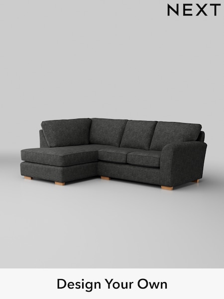 Boucle Weave Easy Clean/Charcoal Grey Michigan Ii (H34352) | £1,350
