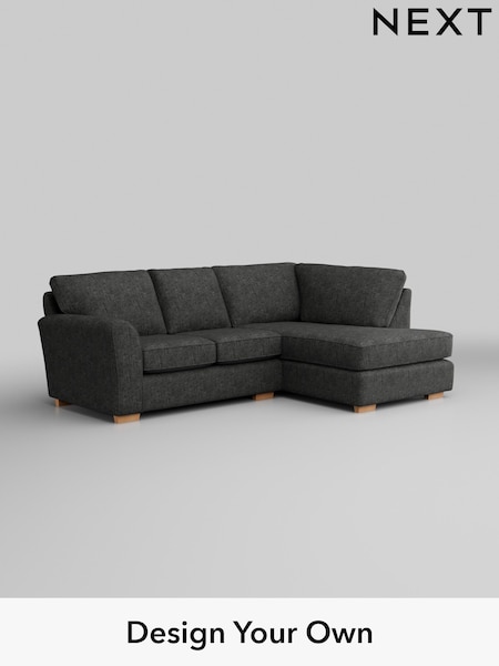 Boucle Weave Easy Clean/Charcoal Grey Michigan Ii (H34352) | £1,350