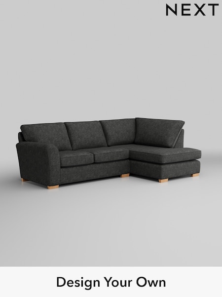 Boucle Weave Easy Clean/Charcoal Grey Michigan Ii (H34352) | £1,450