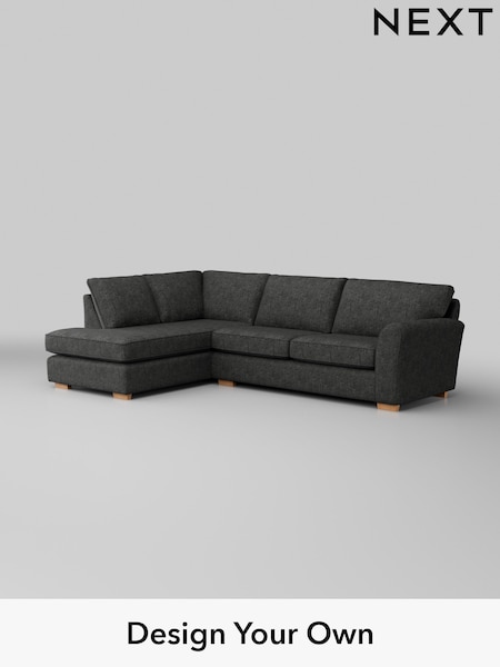 Boucle Weave Easy Clean/Charcoal Grey Michigan Ii (H34352) | £1,550