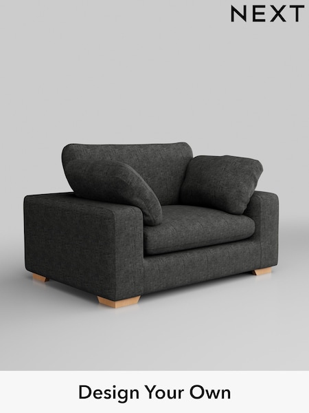 Boucle Weave Easy Clean/Charcoal Grey N Premium The Snuggle Grand (H34356) | £1,499