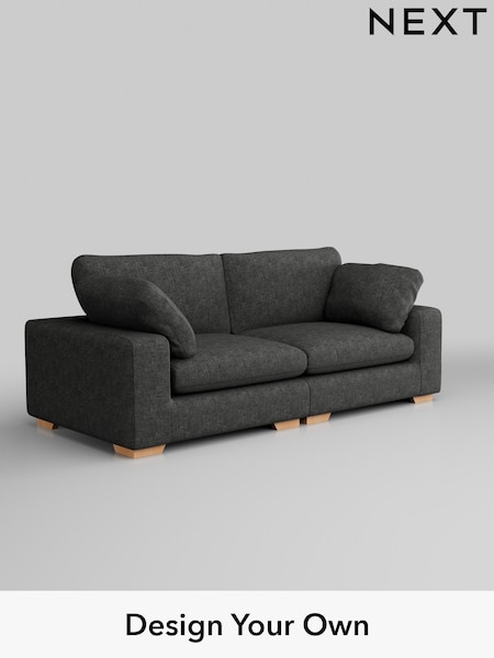 Boucle Weave Easy Clean/Charcoal Grey N Premium The Snuggle Grand (H34356) | £1,799