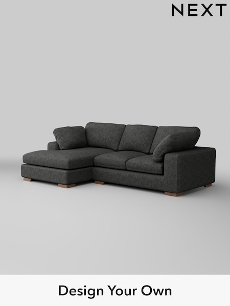 Boucle Weave Easy Clean/Charcoal Grey N Premium The Snuggle Grand (H34356) | £2,475