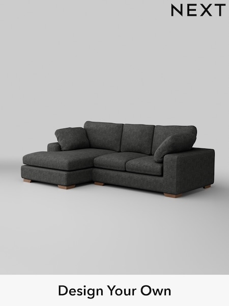 Boucle Weave Easy Clean/Charcoal Grey N Premium The Snuggle Grand (H34356) | £2,575