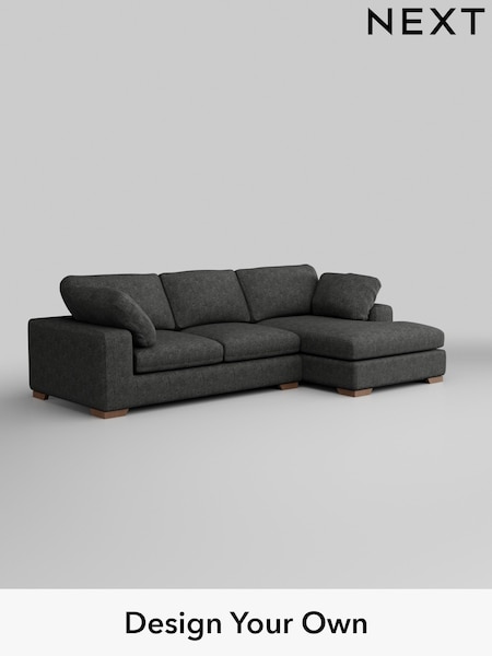 Boucle Weave Easy Clean/Charcoal Grey N Premium The Snuggle Grand (H34356) | £2,575