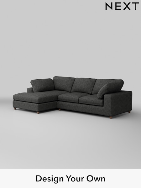 Boucle Weave Easy Clean/Charcoal Grey N Premium The Snuggle Grand (H34356) | £2,650