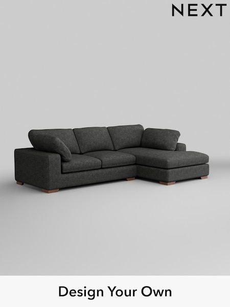 Boucle Weave Easy Clean/Charcoal Grey N Premium The Snuggle Grand (H34356) | £2,650