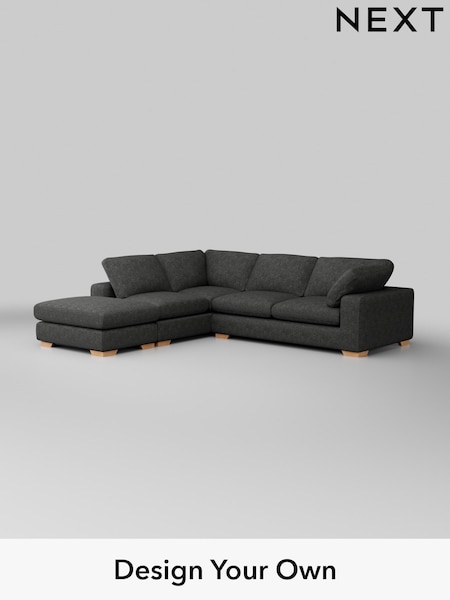 Boucle Weave Easy Clean/Charcoal Grey N Premium The Snuggle Grand (H34356) | £3,399