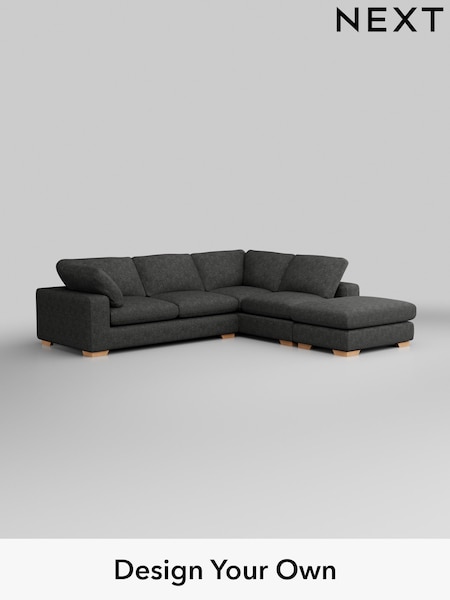 Boucle Weave Easy Clean/Charcoal Grey N Premium The Snuggle Grand (H34356) | £3,399