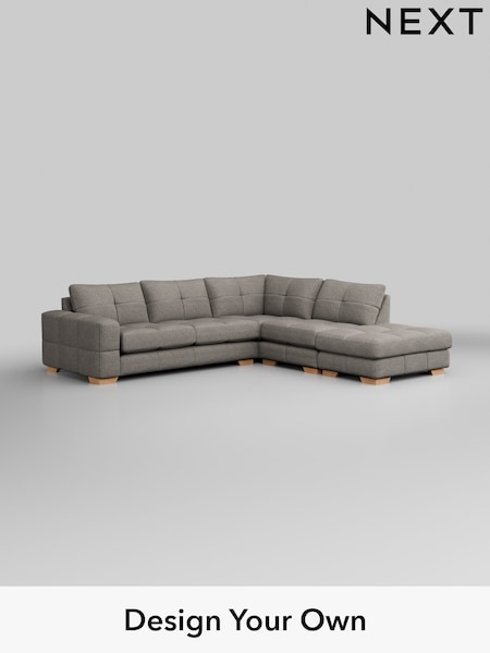 Boucle Weave Easy Clean/Light Dove Grey Brooke Deep Sit (H34370) | £2,725