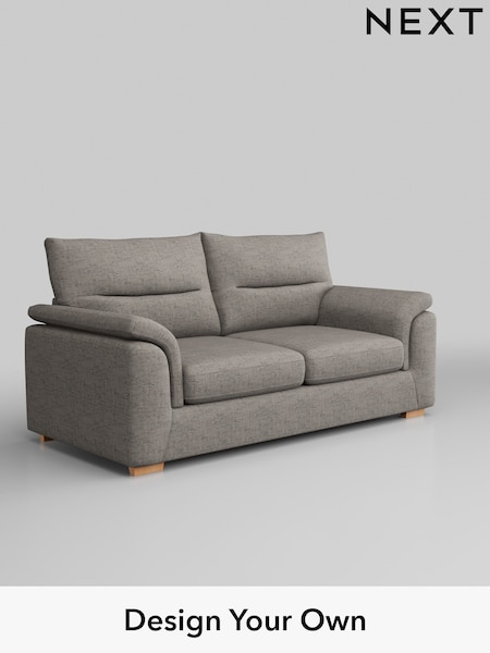 Boucle Weave Easy Clean/Light Dove Grey Hayden Highback (H34382) | £1,125