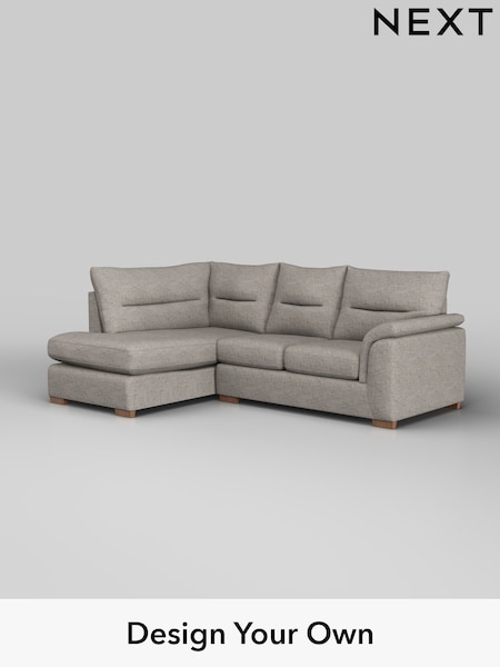 Boucle Weave Easy Clean/Light Dove Grey Hayden Highback (H34382) | £1,725