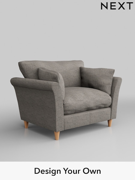 Boucle Weave Easy Clean/Light Dove Grey Hartley Relaxed Sit (H34390) | £825