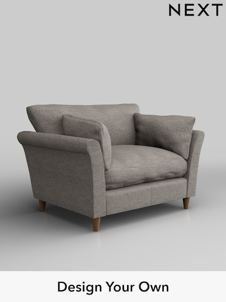 Boucle Weave Easy Clean/Light Dove Grey Hartley Relaxed Sit (H34390) | £925